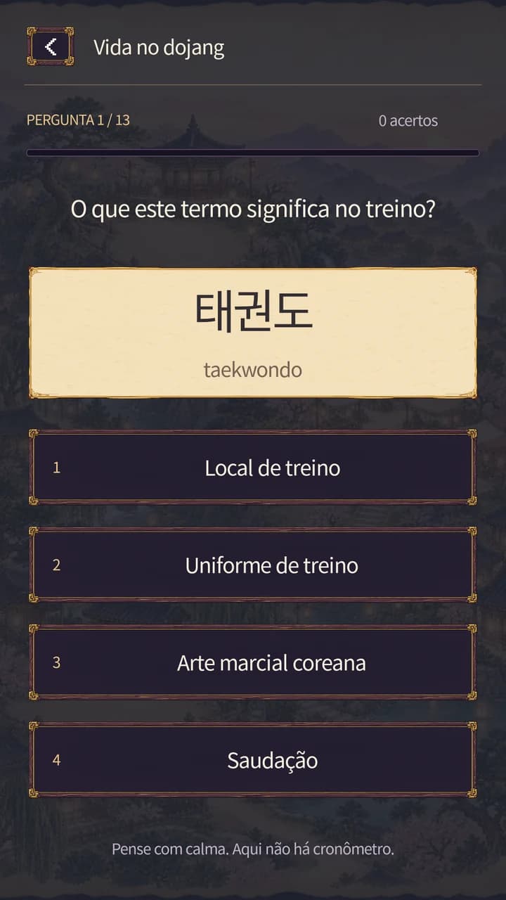Conhecimento também é treino