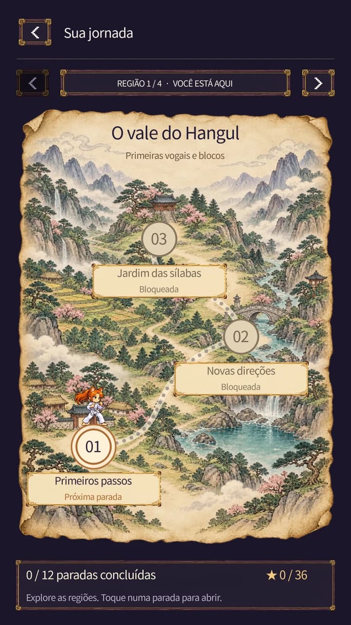Um mapa para acompanhar seus passos